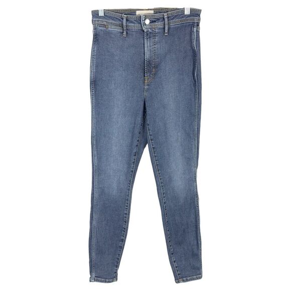 Everlane Size 29 Jeans The‎ Way High Skinny Jean High Rise Blue Stretch 565 - Picture 1 of 11